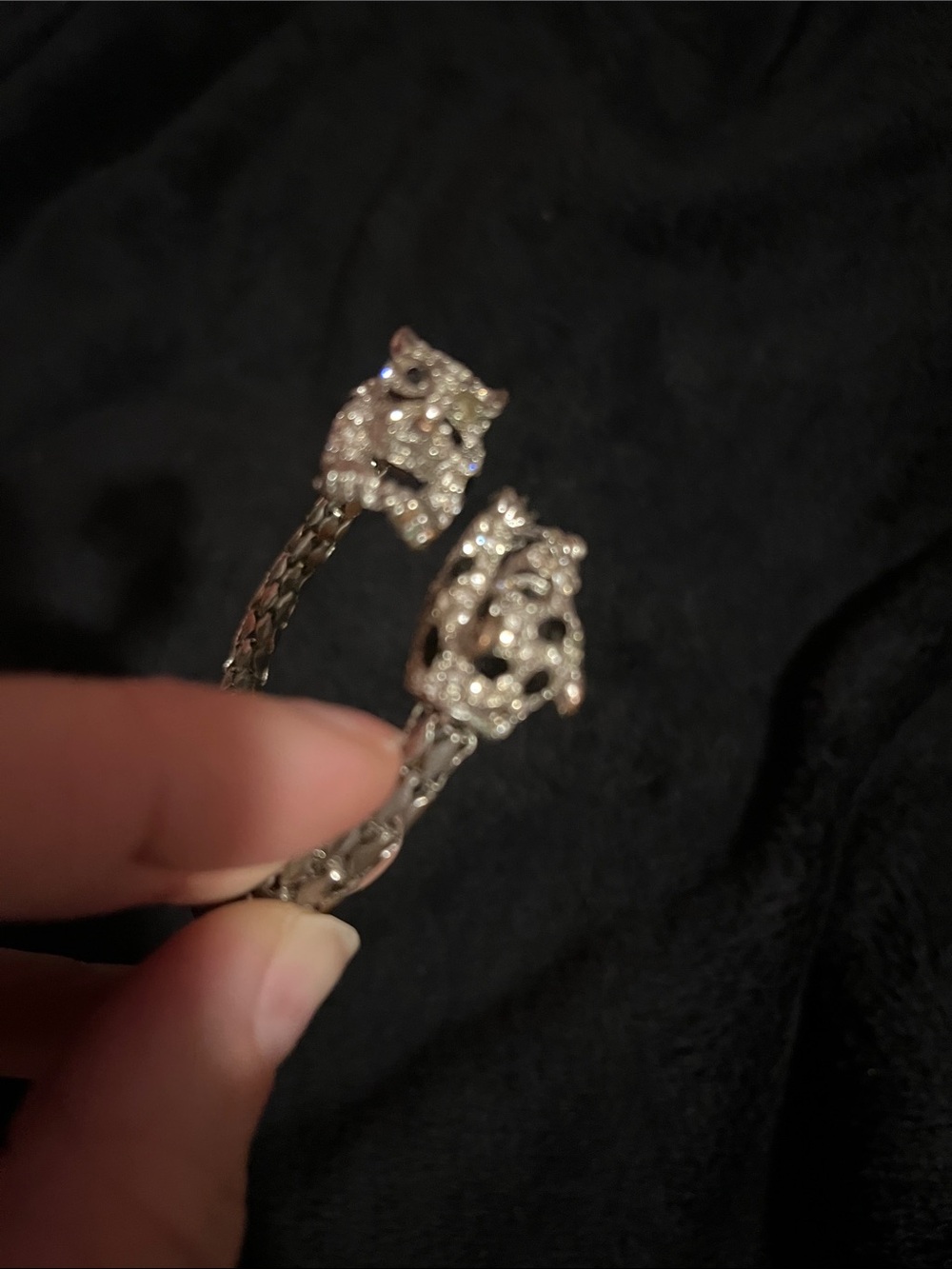 Jeweled panther bracelet
